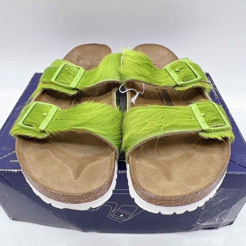 Birkenstock Concepts Arizona Men's Sandals Flats Slides Lime Green EU 43 US 10 - Picture 4 of 11